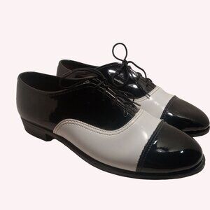 Gateway Formal Footwear Spectators Shoes 8 Men's Retro Rockabilly Shiny Tux USA
